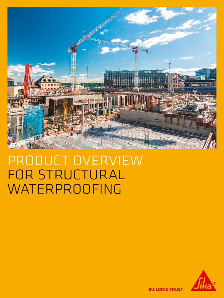 Structural Waterproofing Product Overview | PDF | Adhesive | Pipe ...