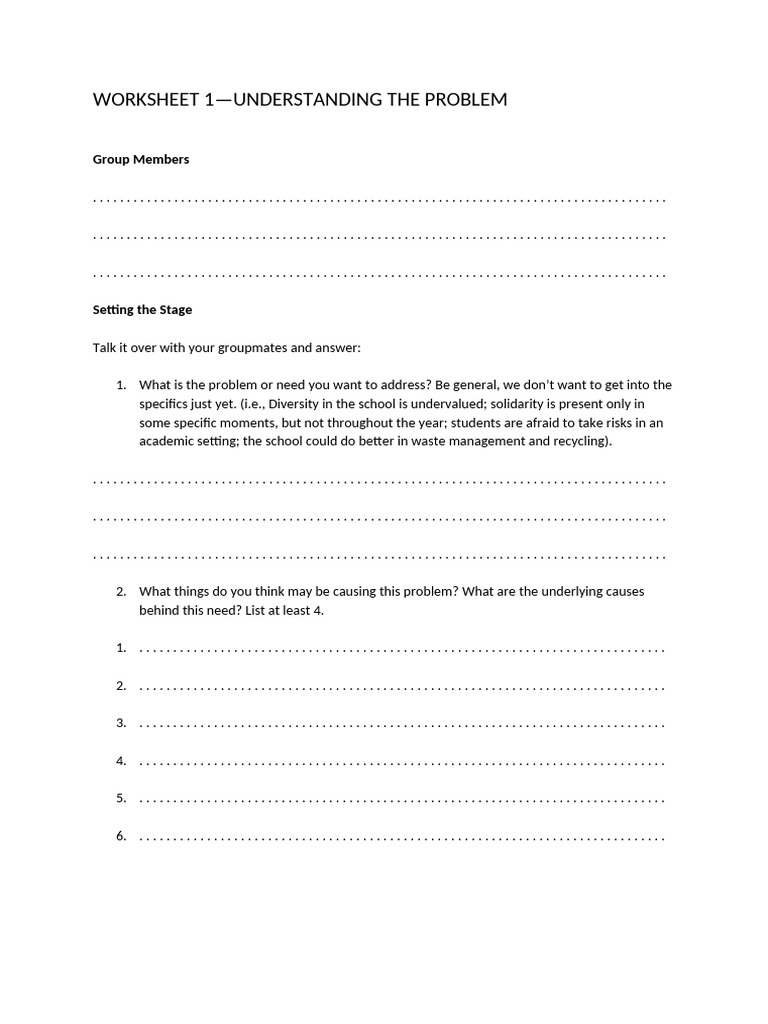 Problem Identification Worksheet | PDF | Chess Theory | Chess