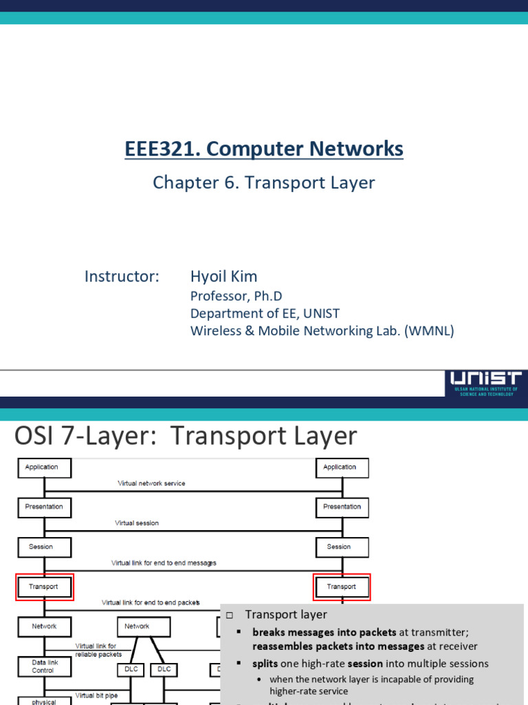 Transport Layer Functions Explained | PDF | Transmission Control ...