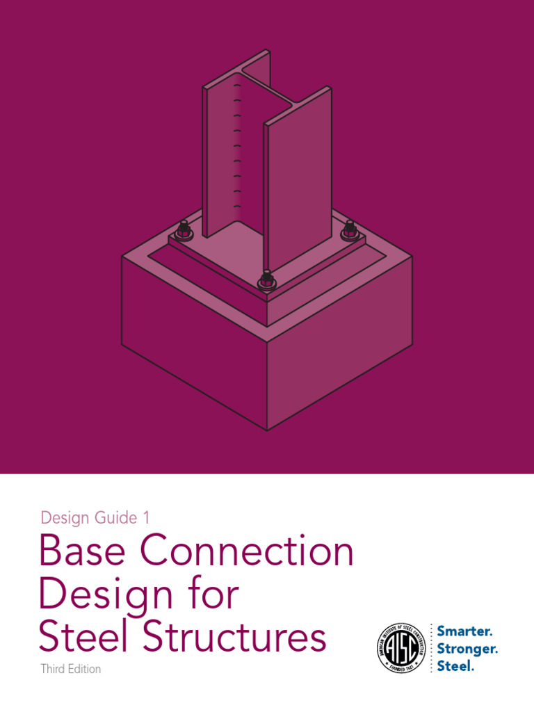 Base Connection Design Guide, 3rd Ed. | PDF | Bending | Mechanical ...