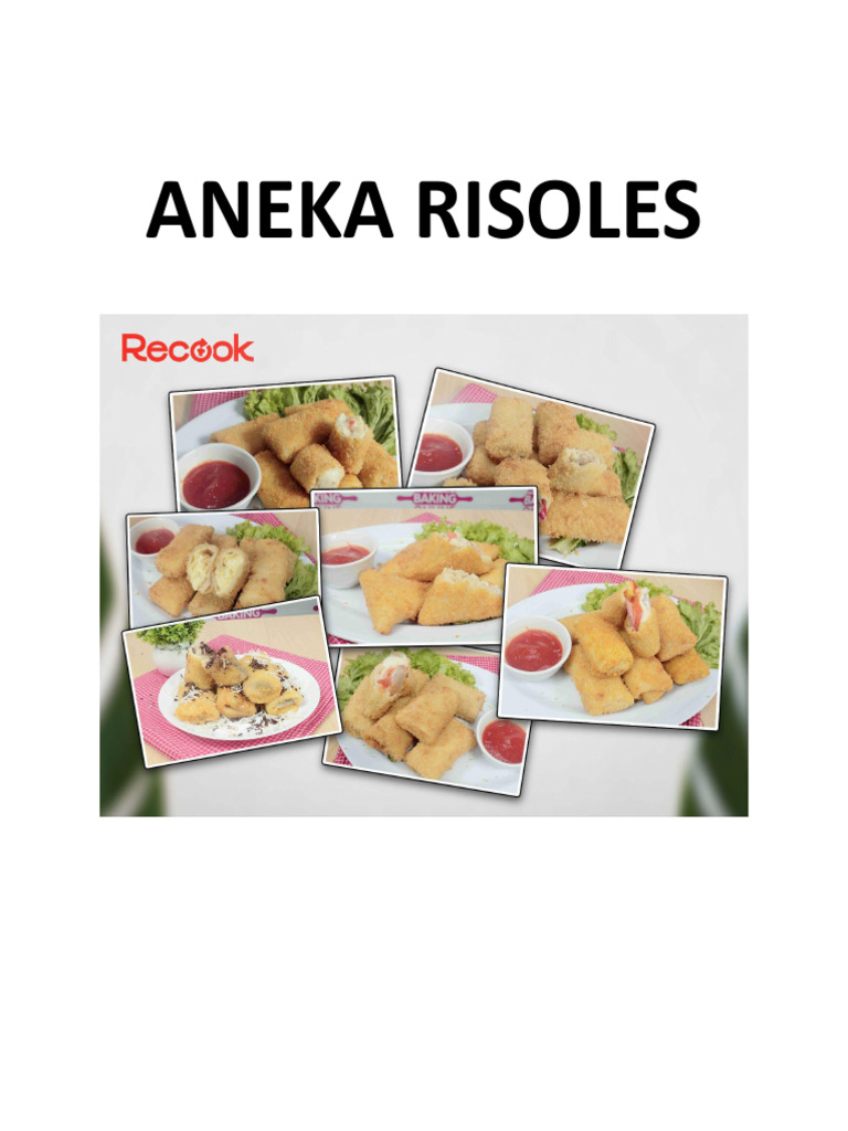 Resep Aneka Risol Variasi Isi | PDF