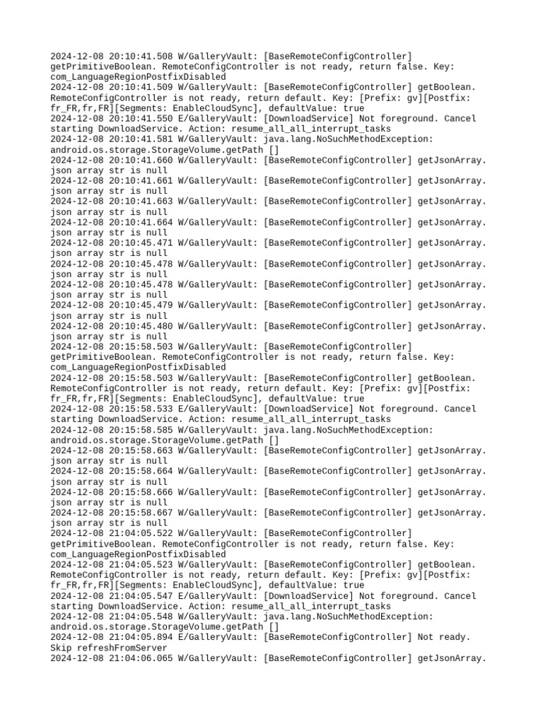 GalleryVault Remote Config Issues | PDF | Computer File Formats | Java ...
