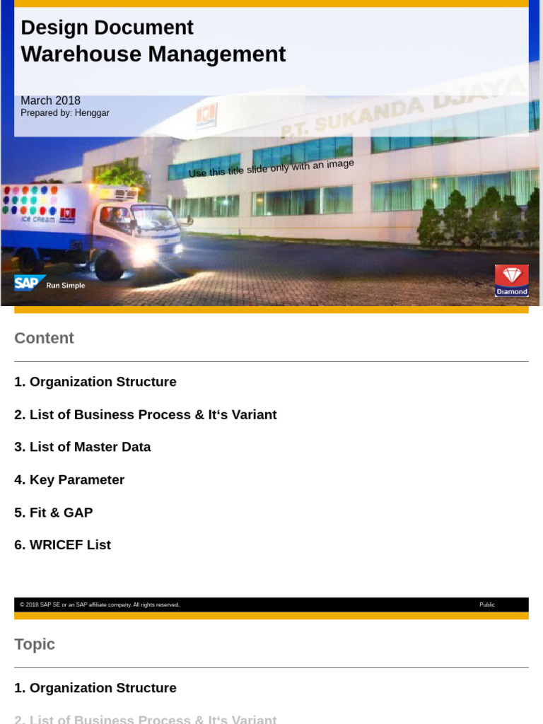 Warehouse Management Design Document | PDF | Inventory | Business Process