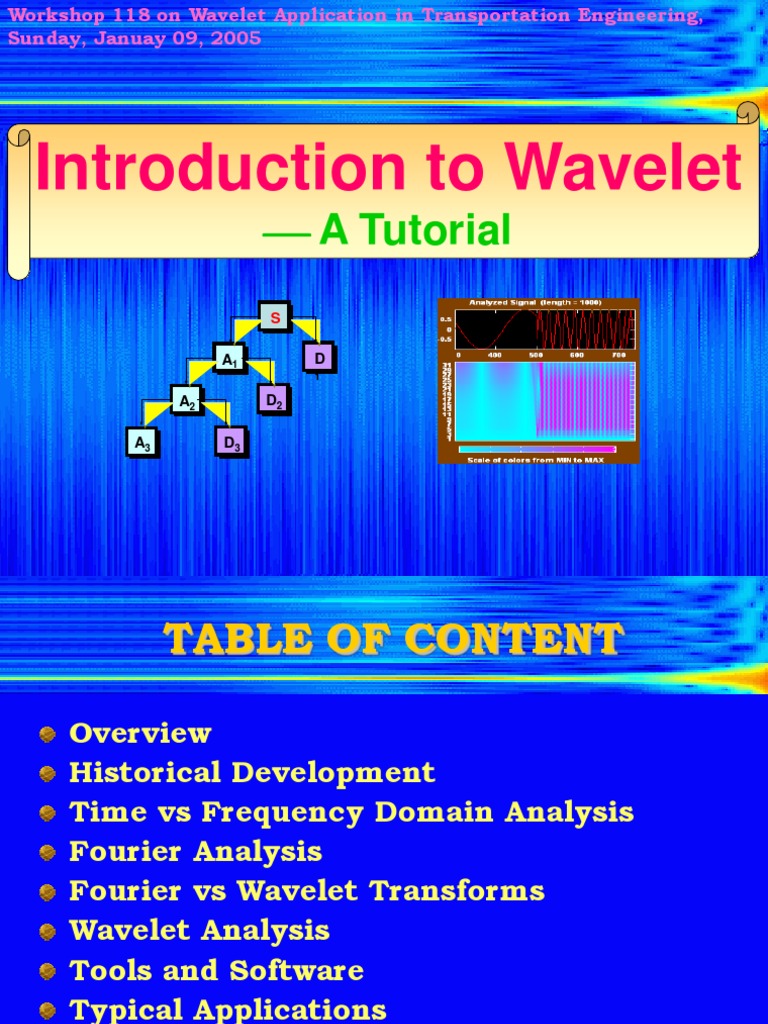 Wavelet Transform Tutorial for Engineers | PDF | Wavelet | Fourier Analysis