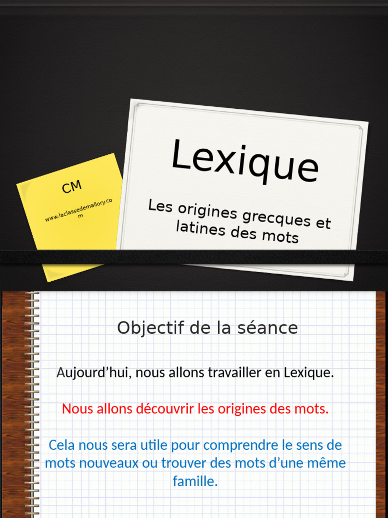 Origines latines des mots français | PDF