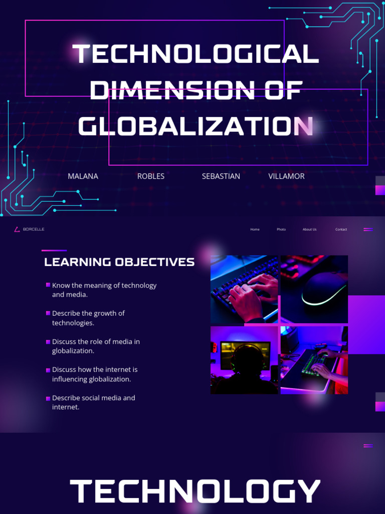 Group 8 - Technological Dimension of Globalization | PDF ...