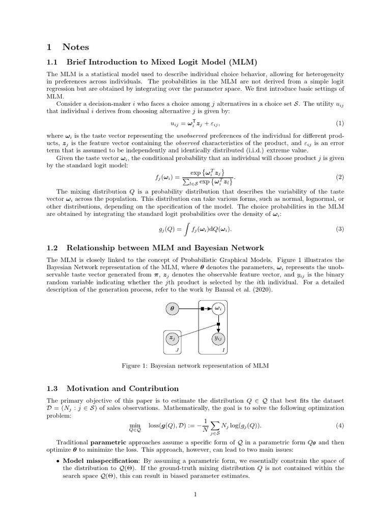 Non-Parametric Mixed Logit Model Insights | PDF | Mathematical ...