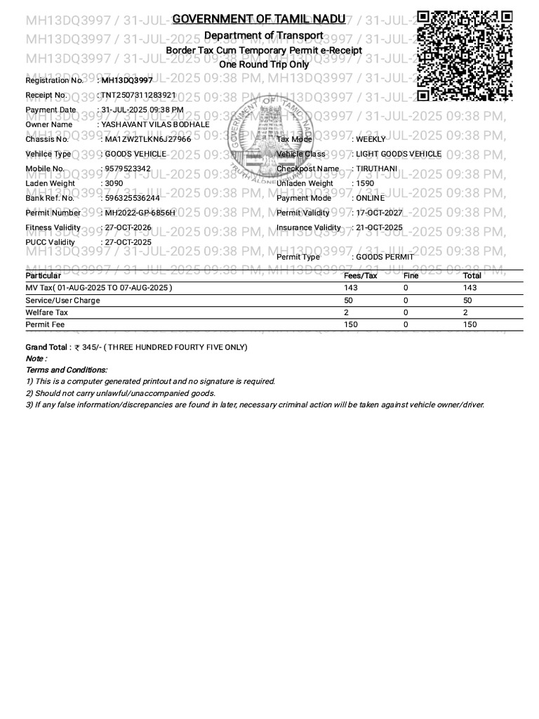 Online Border Tax Payment Guide | PDF | Payments | Vehicles
