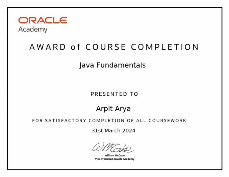 Java Fundamentals: 31st March 2024 | PDF