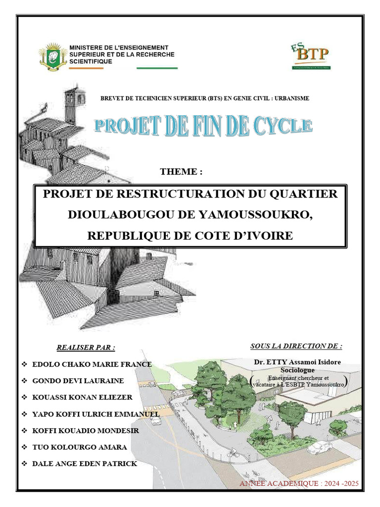 Restructuration du quartier Diooulabougou | PDF