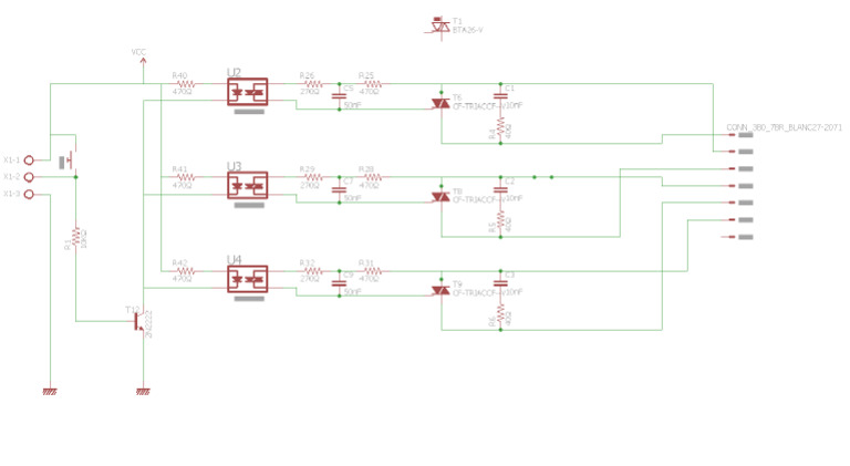 Schema Relais Triphasé Triacs | PDF
