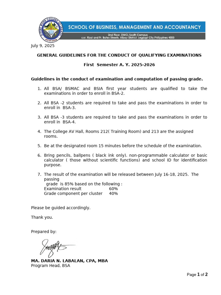 General Guidelines | PDF
