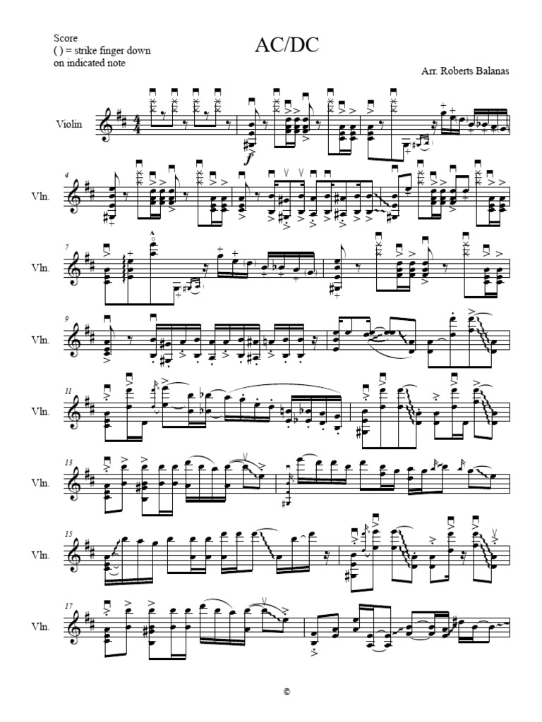 Acdc Violin | PDF