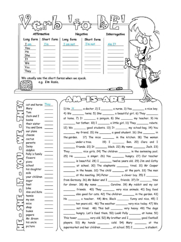 Fill in The Gaps With Present Simple | PDF
