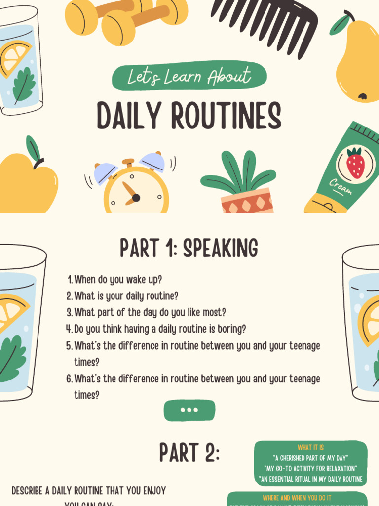 Daily Routines | PDF