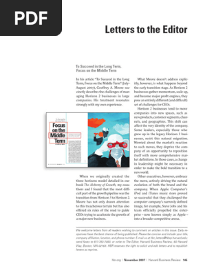 To Succeed in The Long Term, Focus On The Middle Term | PDF