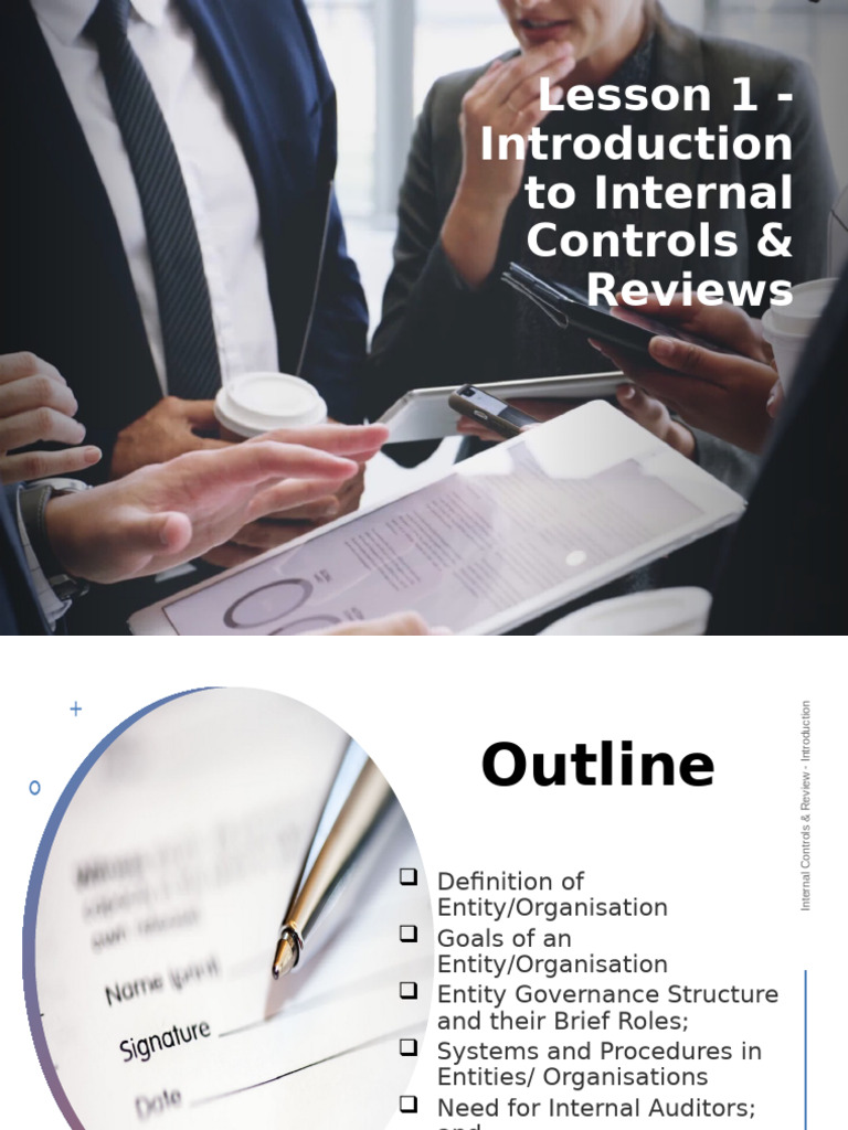 Lesson 1 - Introduction To Internal Controls and Reviews | PDF ...