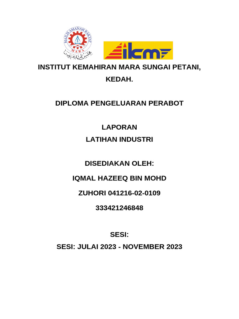 Report Li Ikmal | PDF