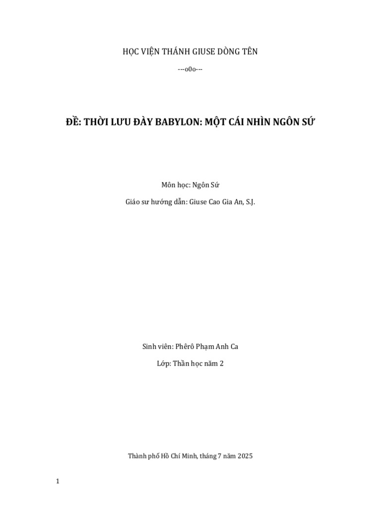 SJJS - Thần II - Pham Anh Ca - Bài Tóm | PDF