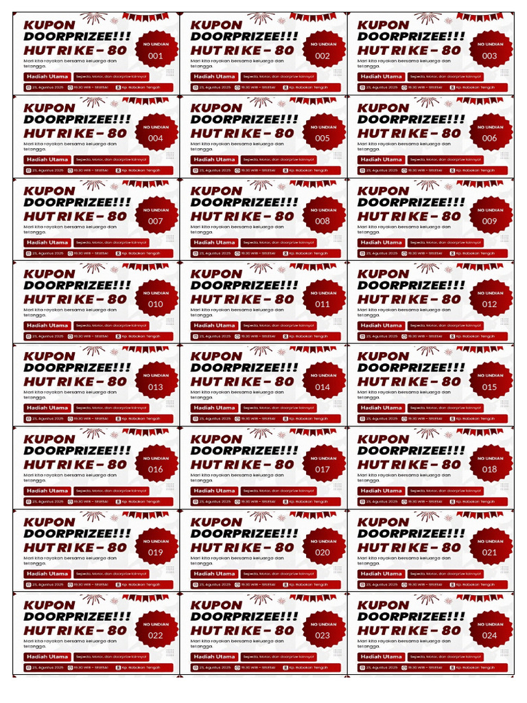 Kupon Doorprize | PDF