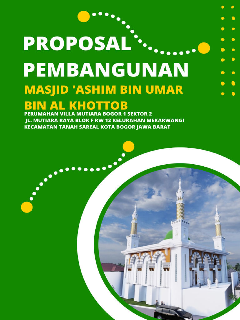 Proposal Pembangunan Masjid | PDF