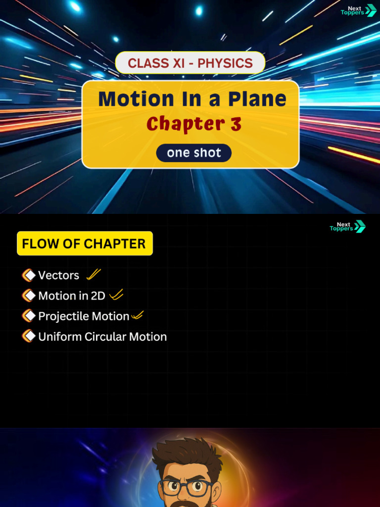 YT Oneshot - Class 11 - Chapter 3 - Motion in A Plane | PDF