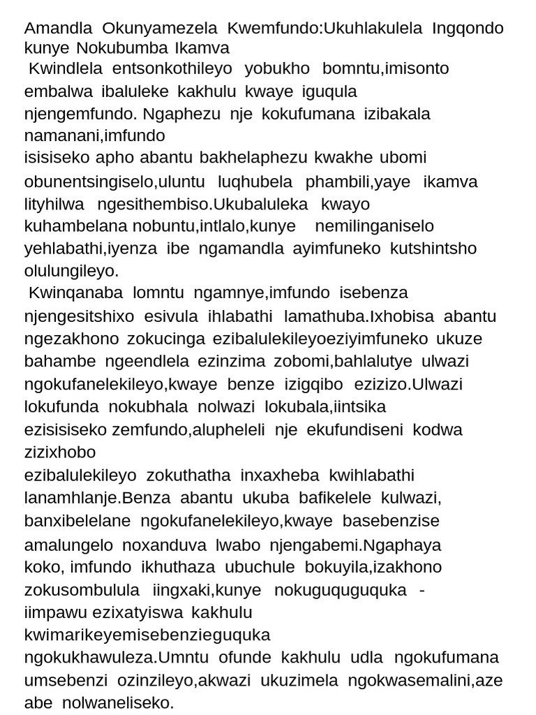 Isincoko Esibaliso - 250424 - 182246 | PDF