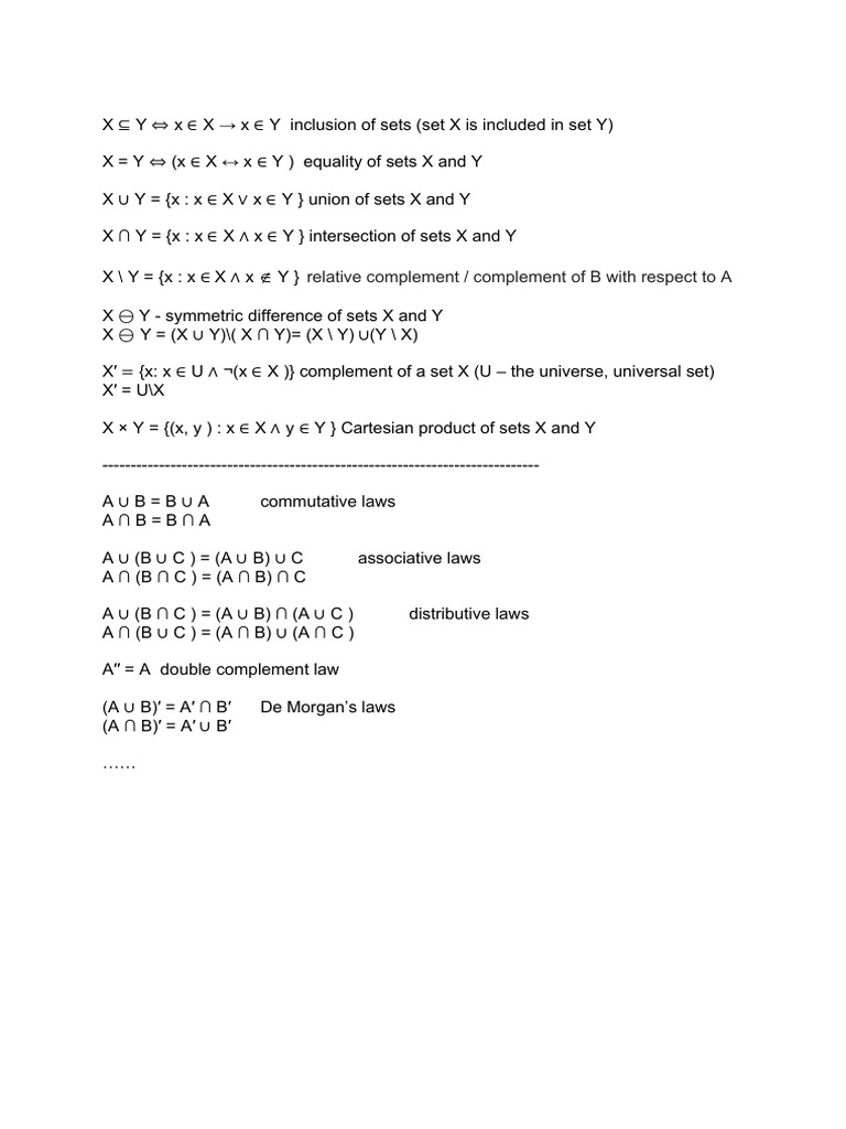 Sets | PDF