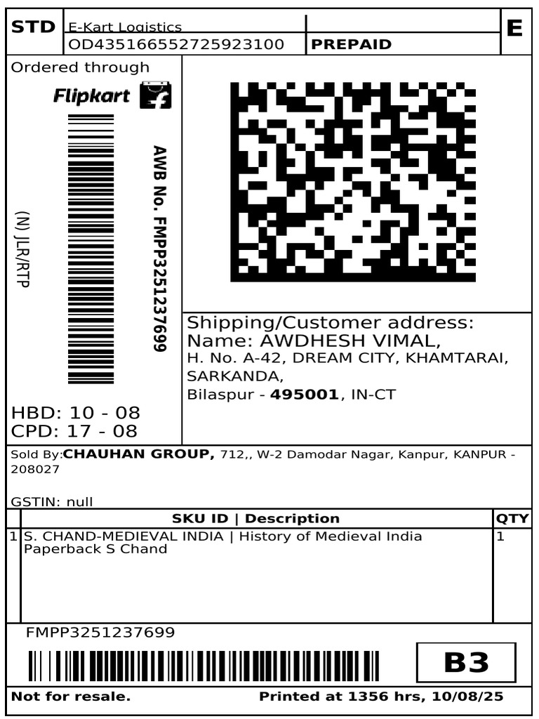 Flipkart Labels 10 Aug 2025 01 56 | PDF