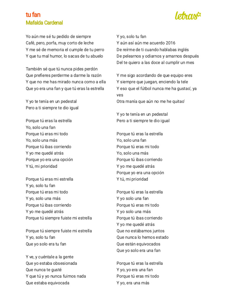 Letra de 