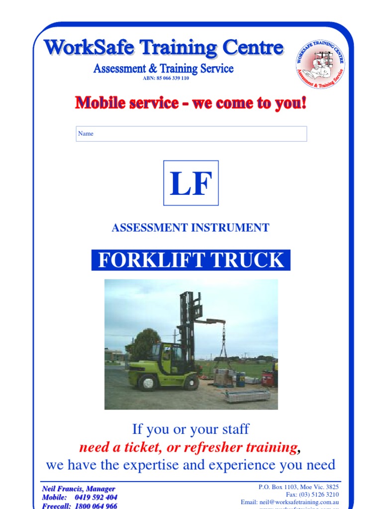 Book - LF Forklift Truck | Forklift | Truck | Free 30-day Trial | Scribd