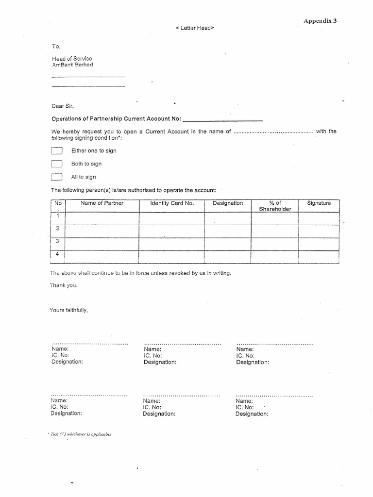 Partnership Share Allocation Sample Letter | PDF