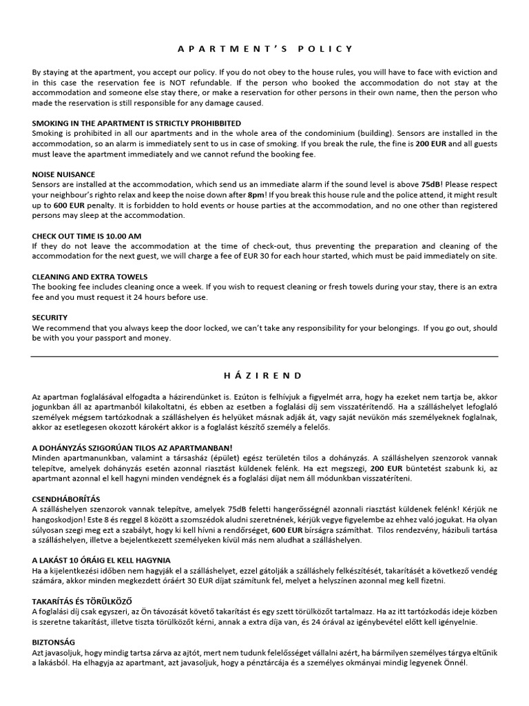 House Rules | PDF