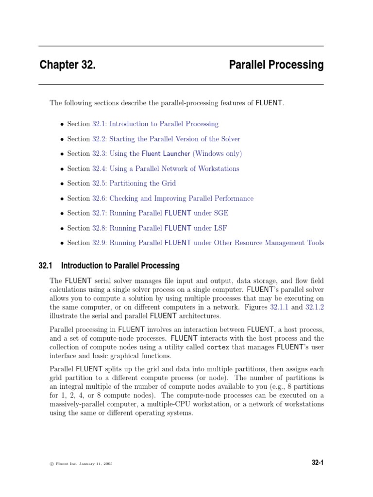 More Details On Fluent | PDF | Message Passing Interface | Parallel ...