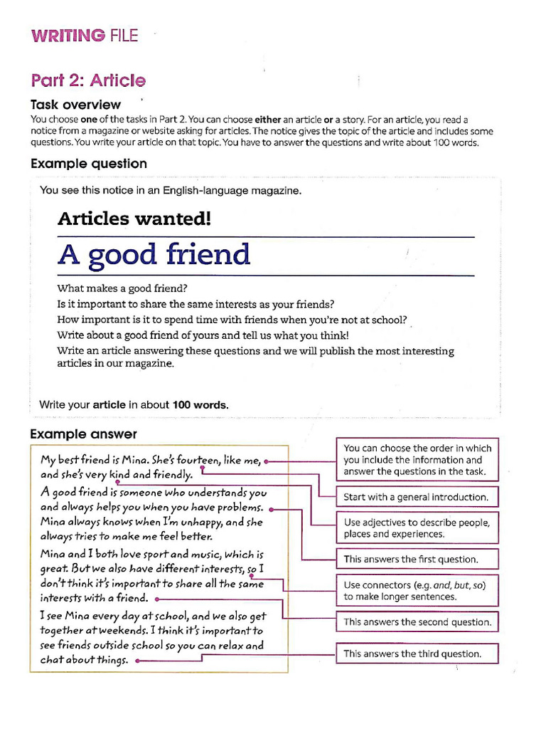Writing an Article Teens Plus | PDF