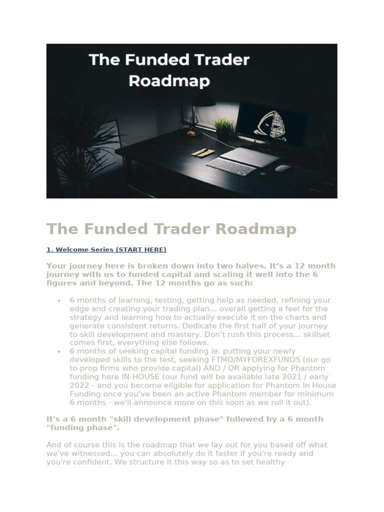 Funded Trader 12-Month Roadmap | PDF | Cognition