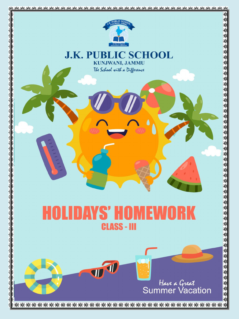 Winter Holiday Homework Design Guide | PDF