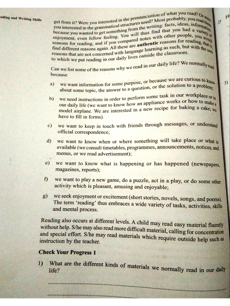 Unit Reading Skills Ss 01 | PDF