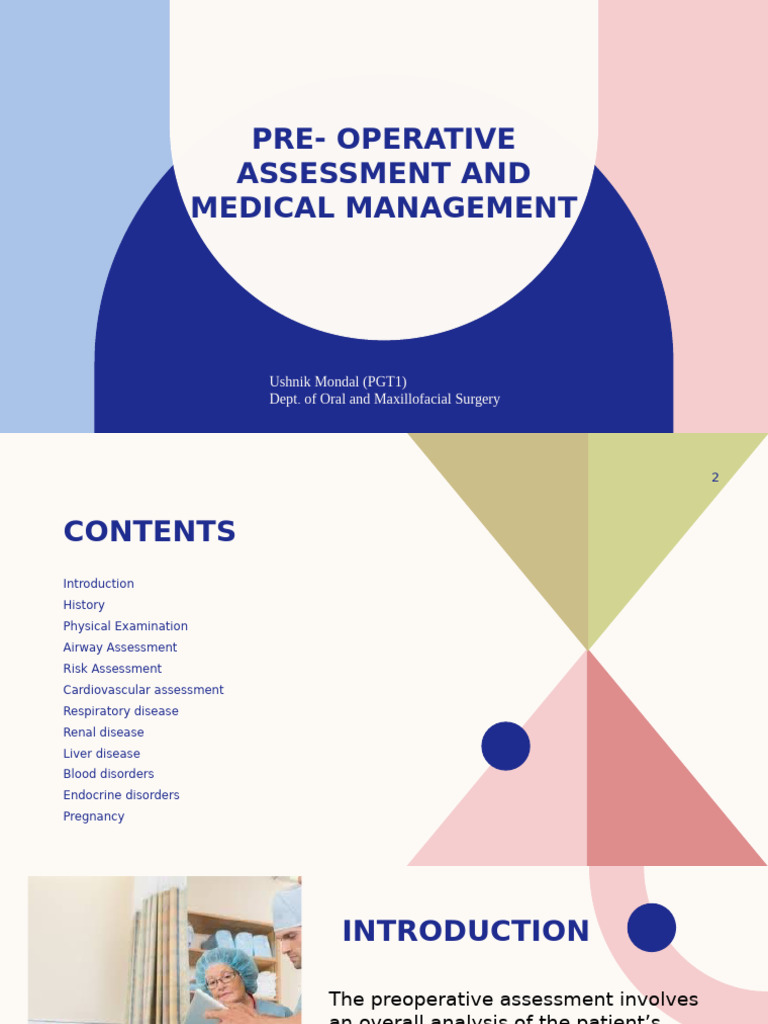 Preoperative Assessment Guidelines | PDF | Anemia | Hyperthyroidism
