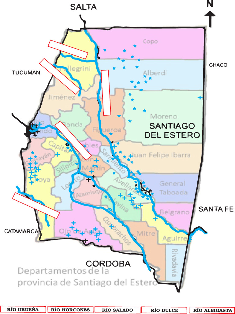 Mapa Santiago Con Rios | PDF
