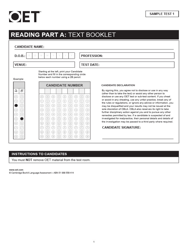 Reading Sample Tests 1-5 File | PDF | Attention Deficit Hyperactivity ...