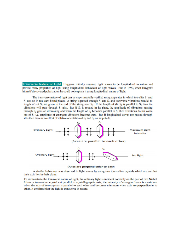 Theories and Interference of Light | PDF | Light | Electromagnetic ...