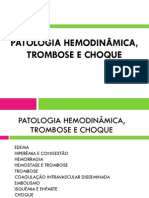 Patologia Hemodinâmica, Trombose e Choque