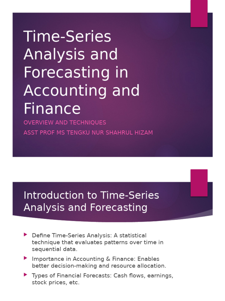 Time-Series Forecasting in Finance | PDF | Forecasting | Time Series