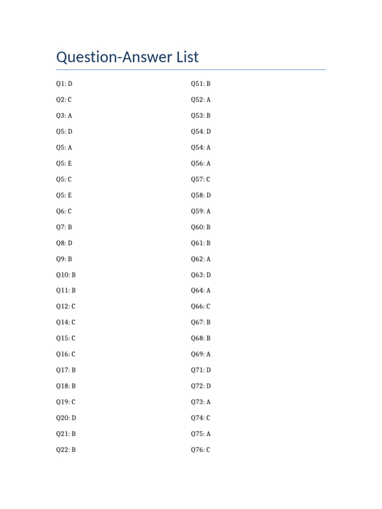 Formatted Questions Answers | PDF