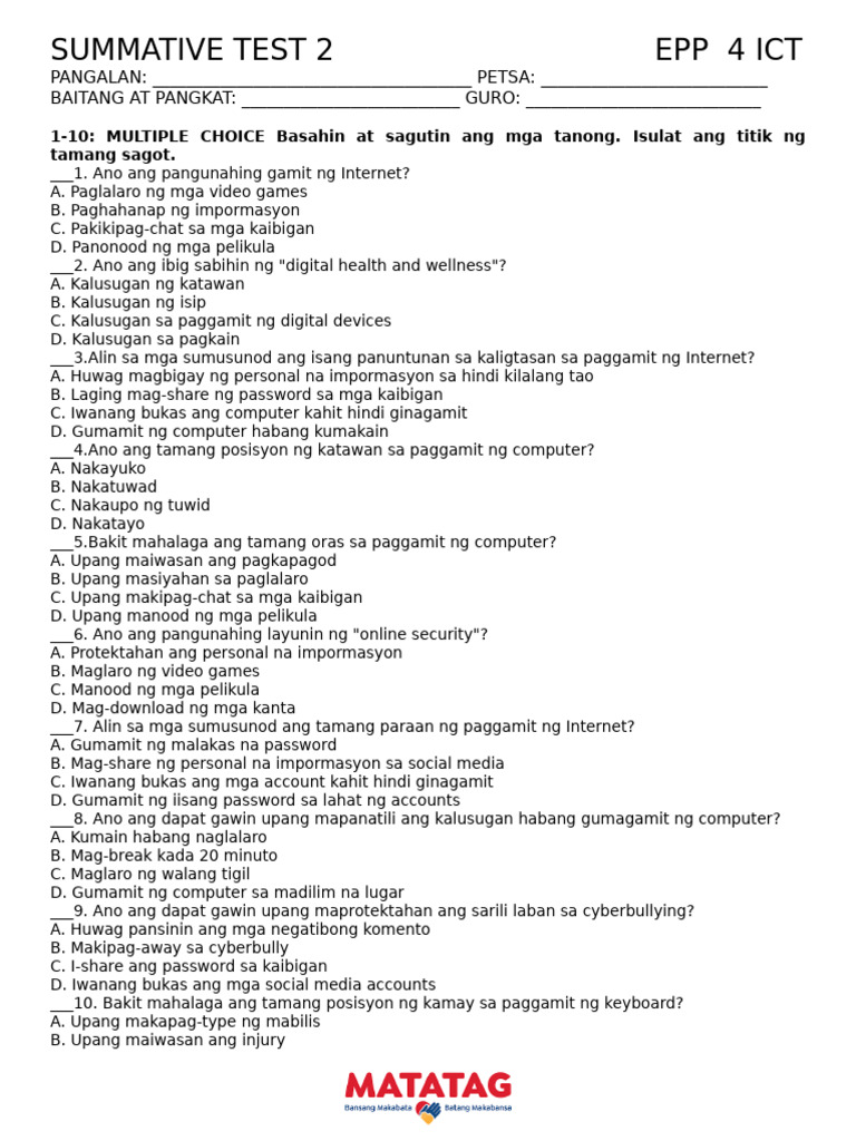 Epp 4 ST2 | PDF