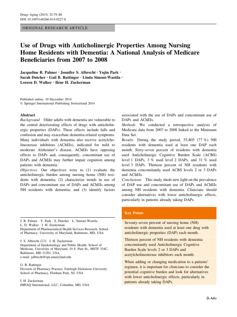 Palmer Et Al. (2015) | PDF | Dementia | Stroke