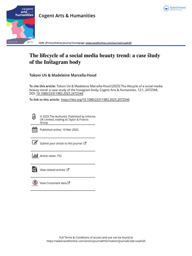 The Lifecycle of A Social Media Beauty Trend A Case Study of The ...