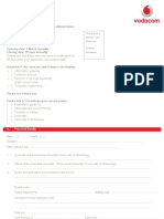 Vodacom Bursary Application Form 2012