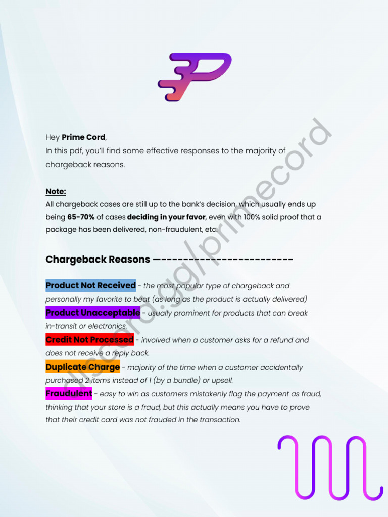 Chargeback Response Strategies Guide | PDF | Credit Card | Business